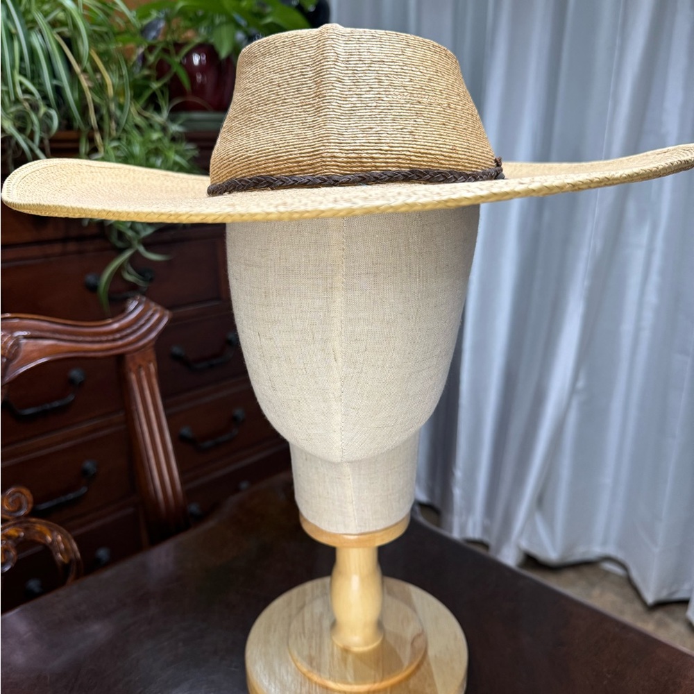 Pigalle Stylish Straw Hat with Brown Band